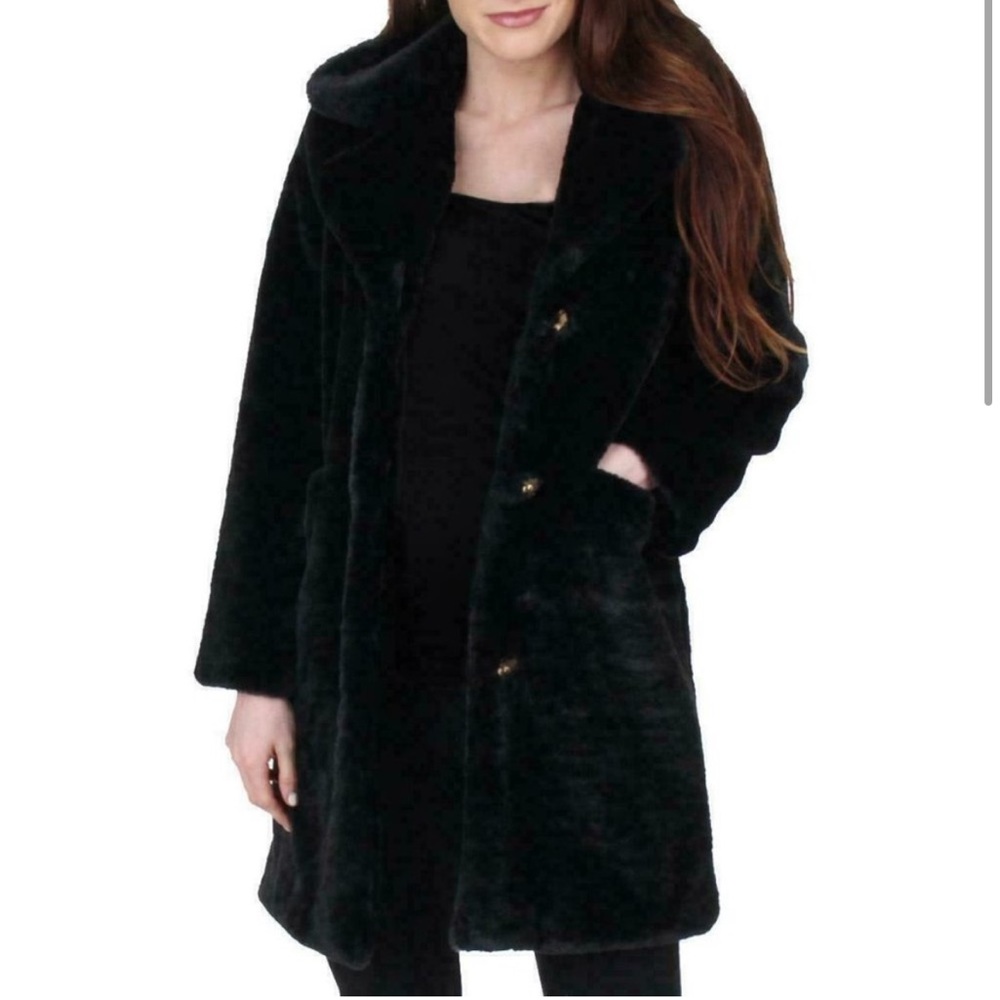 Juicy Couture Black Label Faux Fur Jacket. Size Small